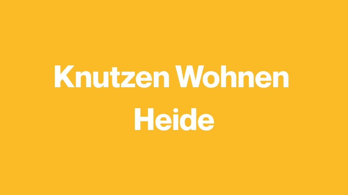 Knutzen Wohnen Heide